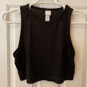 ✨Pick 3 for $15✨ 
Black Sparkley Crop Top